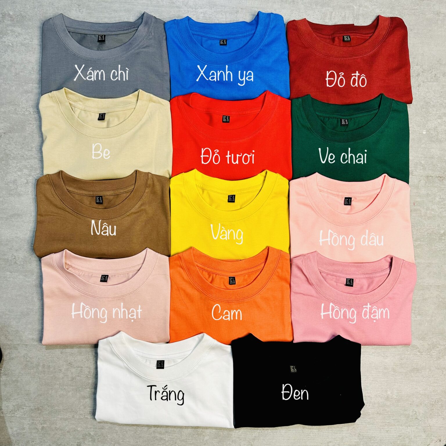 Bảng màu áo thun teambuilding