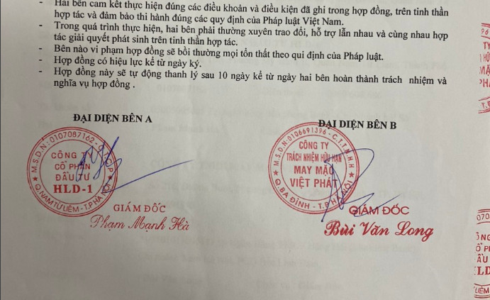 Hợp đồng cty HLD-1