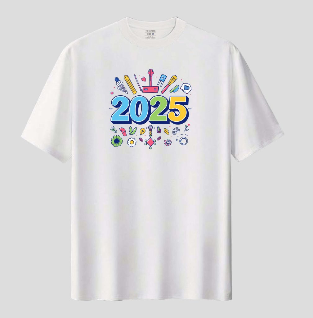 Hình áo thun tết 2025