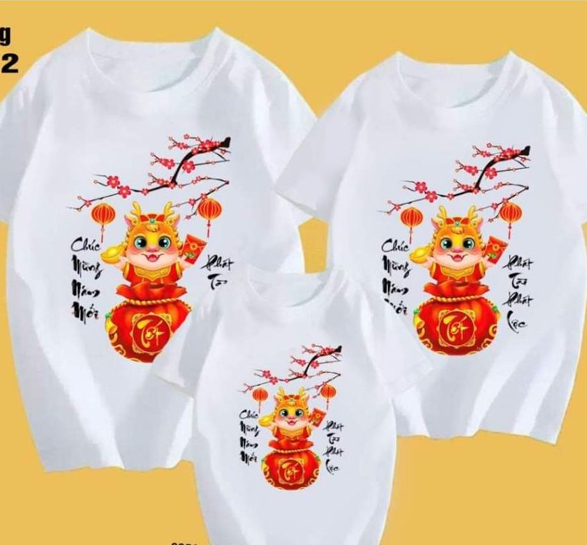 Áo in hình cho tết 2025