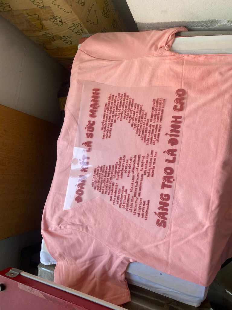 Quy trình in áo lớp